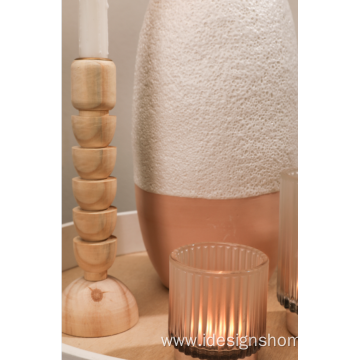 Nature Wood Candle Holder For Decoration